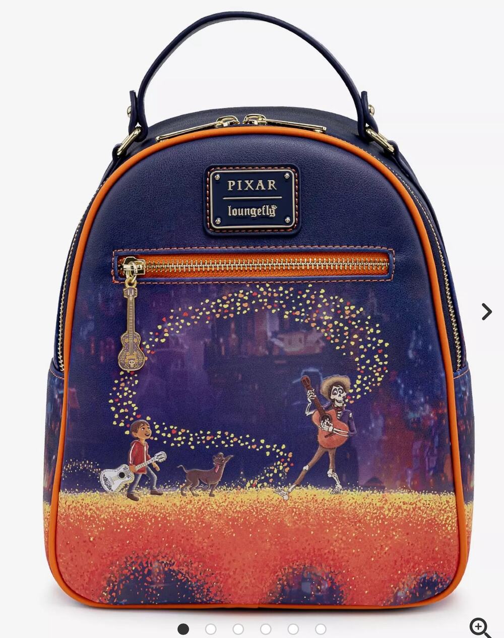 Loungefly Disney Pixar Coco Marigold Bridge Miguel Hector BoxLunch Mini Backpack
